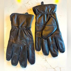 3M Thinsulate Black Leather Men's Gloves with Lining / x-large